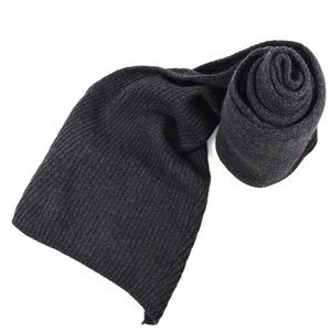 NOTE DI ANITA 🇮🇹 BLACK WOOL/CASHMERE COMFORT WINTER SCARF